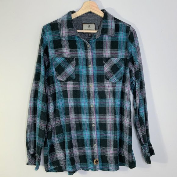 Legendary Whitetails Tops - Legendary Whitetails Black Long Sleeve Flannel -XL
